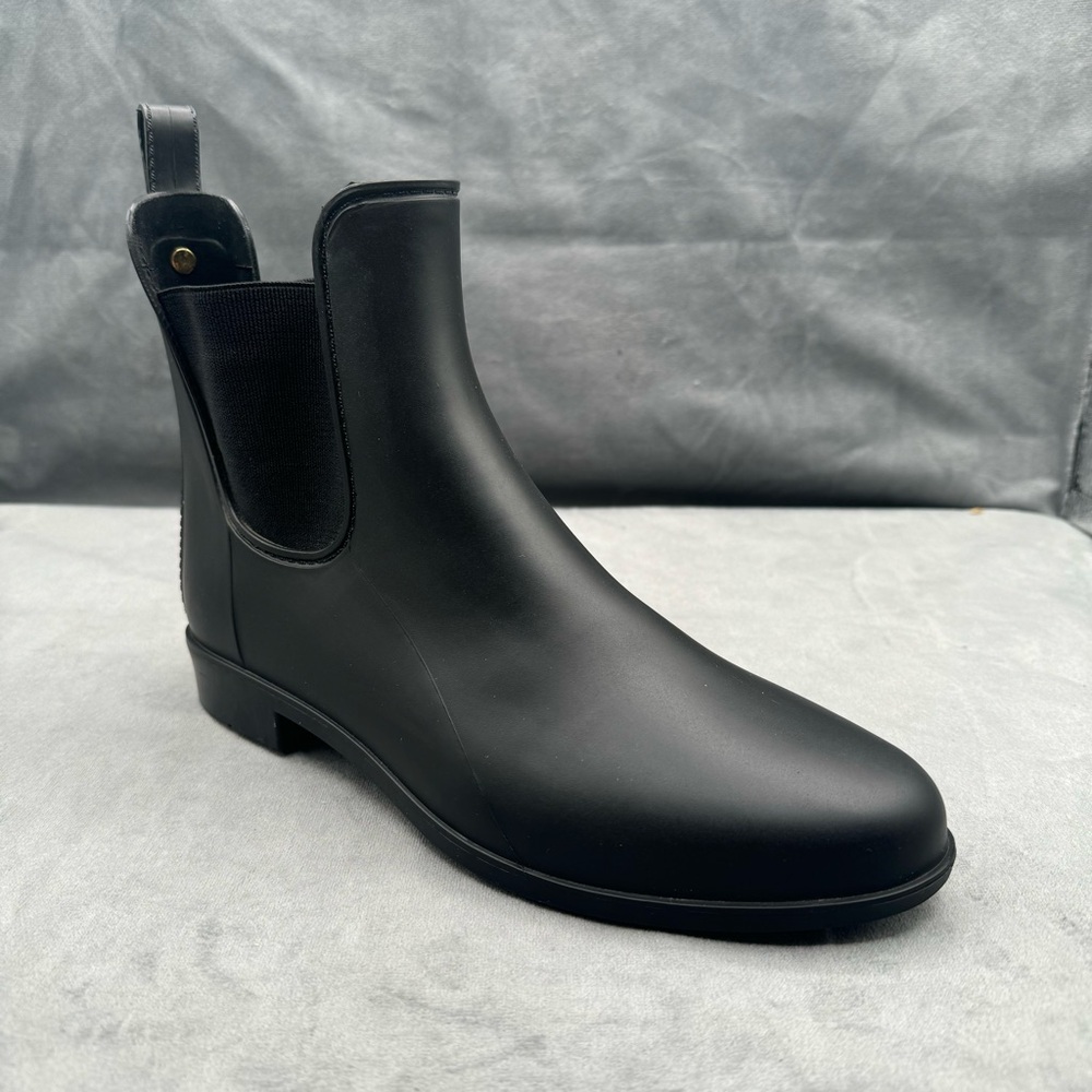 Sam Edelman Tinsley Black Matte Rain Boots Women's Size 8
